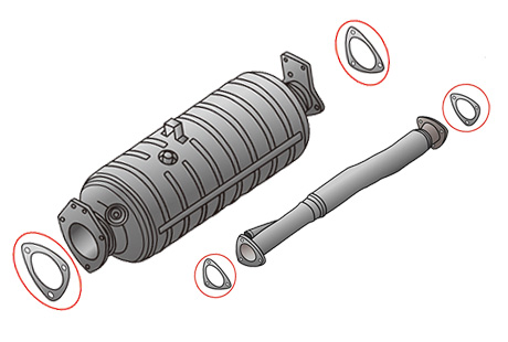 DPF Muffler gasket DPFマフラーガスケット