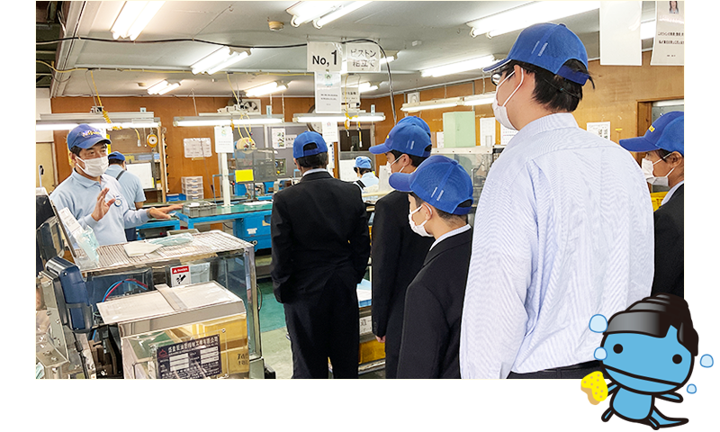 2022年10月14日、茨城県立結城第一高等学校の生徒さんが会社見学に来られました。